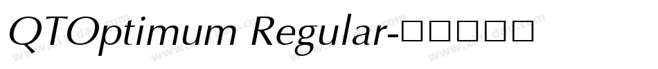 QTOptimum Regular字体转换